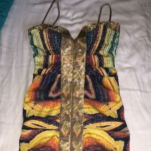 Nicole Miller colorful dress